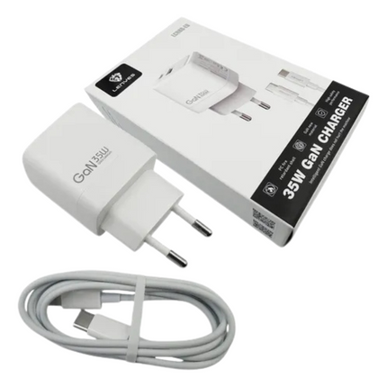 CARGADOR LENYES 35W GAN + CABLE USB C