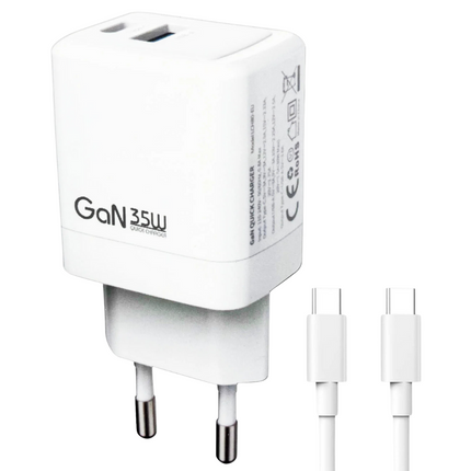 CARGADOR LENYES 35W GAN + CABLE USB C
