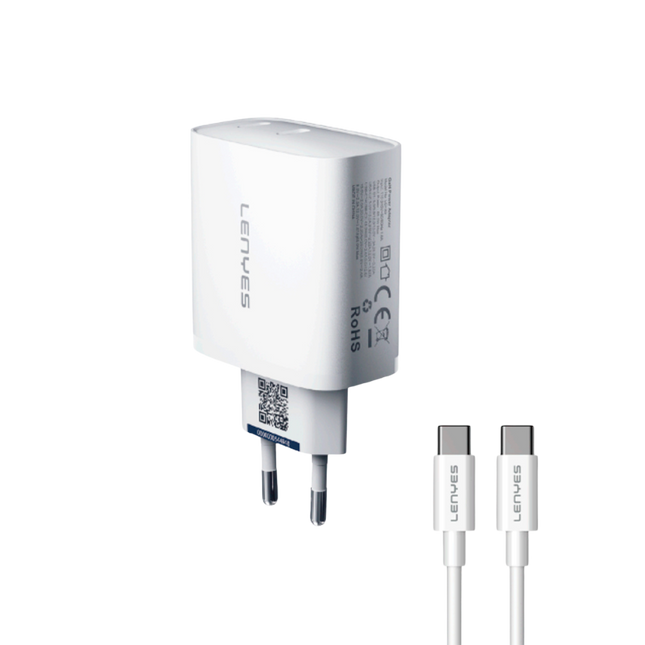 CARGADOR LENYES 65W GAN + CABLE USB C