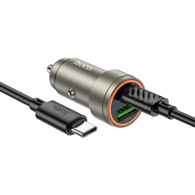 CARGADOR DE AUTOMOVIL HOCO Z57A USB-C PD 30 W + USB QC3.0