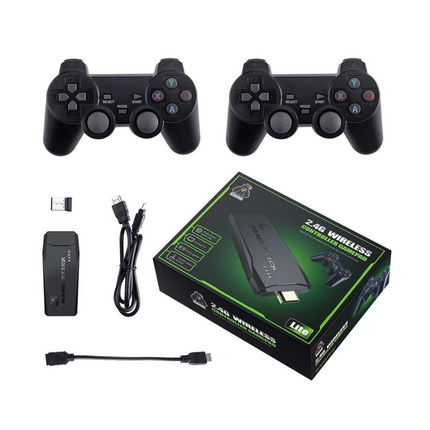 vintage arcade system, TV gaming console, retro stick HDMI, Retro game console, plug and play gaming, nuevo, HDMI game stick, gaming gift for adults and kids, dual controller console, classic video games, 64GB retro console,