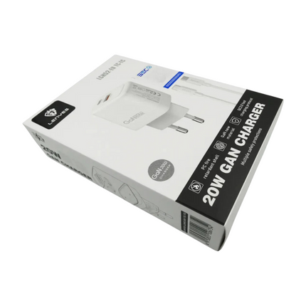 CARGADOR LENYES 20W GAN + CABLE USB C