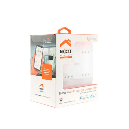 ENCHUFE NEXXT INTELIGENTE CUATRO TOMAS WI-FI 220V NHP-T720