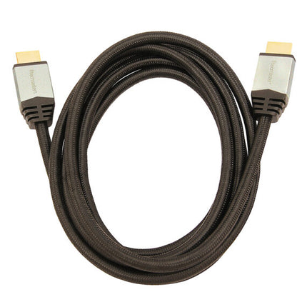 CABLE TECMASTER HDMI DE ALTA DEFINICIÓN 2 MTS COLOR NEGRO 2.1 10K