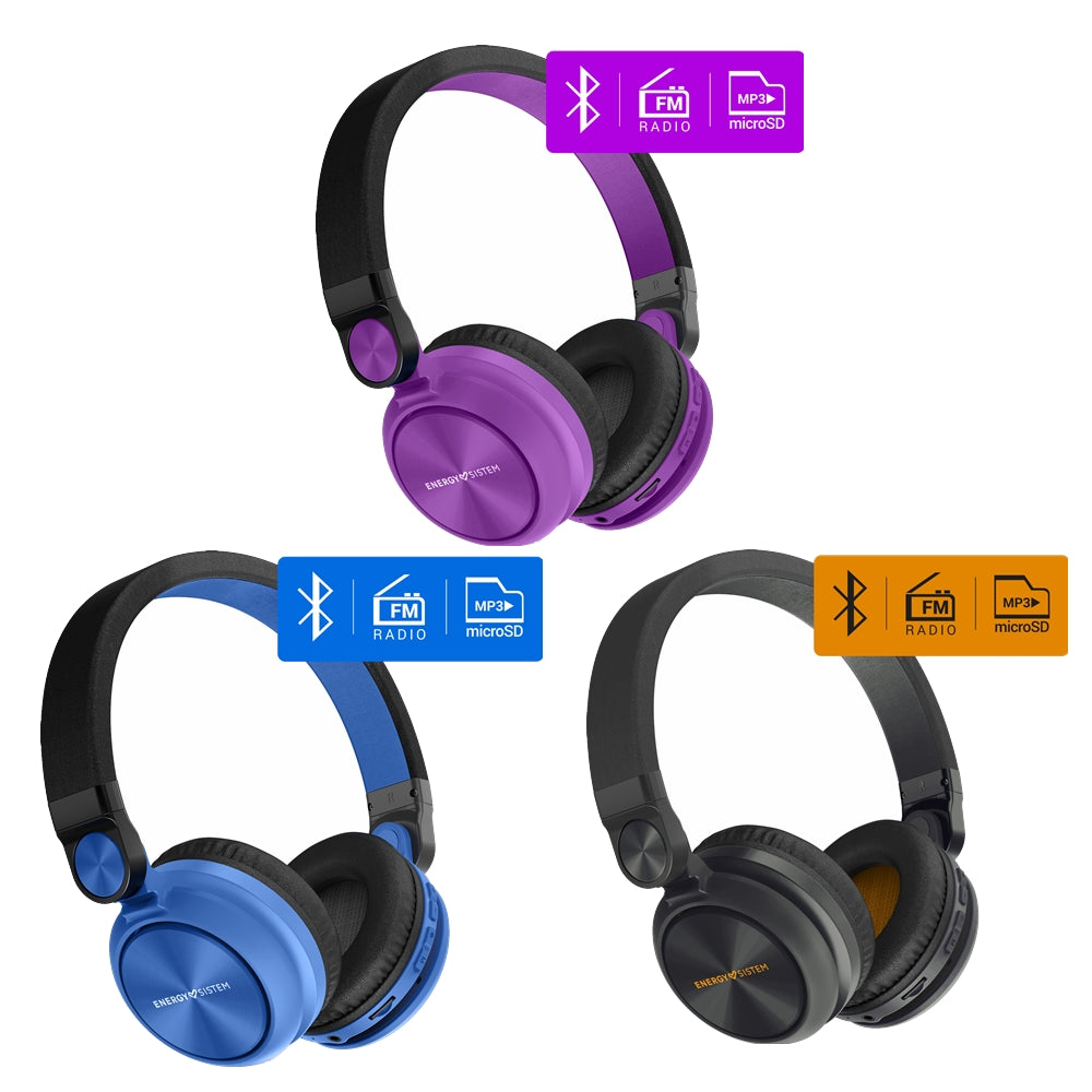 Energy Sistem Purple Bluetooth Headset Energy Sistem Headphones Bt
