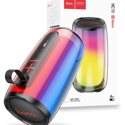 PARLANTE HOCO HC18 BLUETOOTH FM TF AUX LED RGB