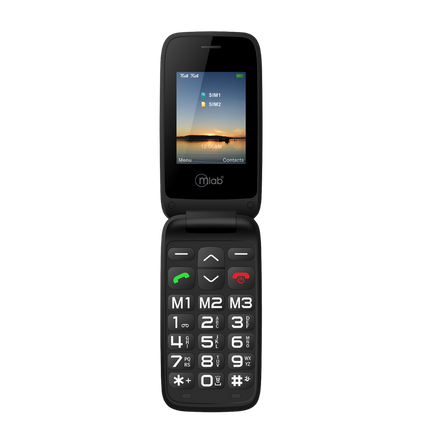 TELEFONO SENIOR MICROLAB 9204 SOS 4G LTE BLACK