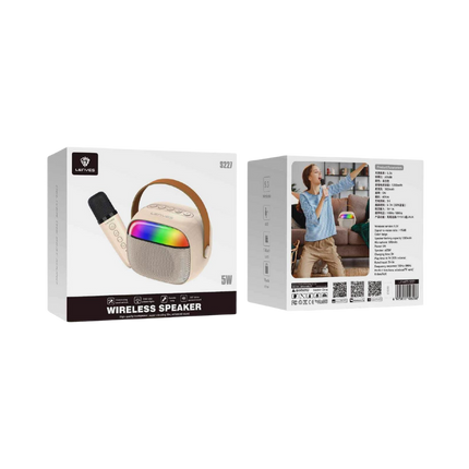 PARLANTE KARAOKE LENYES S229 5W CON MICROFONO