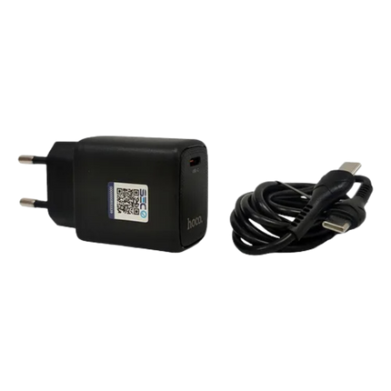 Cargador HOCO DC116 PD 20W con Cable USB-C a USB-C – Carga Rápida