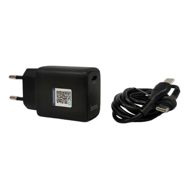Cargador HOCO DC116 PD 20W con Cable USB-C a USB-C – Carga Rápida