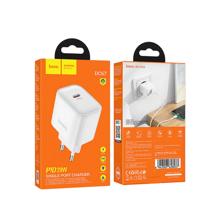CARGADOR HOCO DC67 PD20W SEC