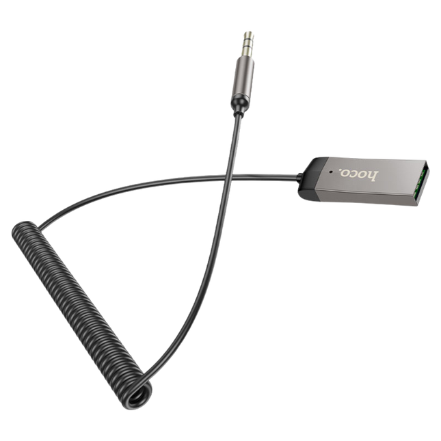 Hoco E78 – Transmisor Bluetooth para Automóvil con AUX y Control de Llamadas