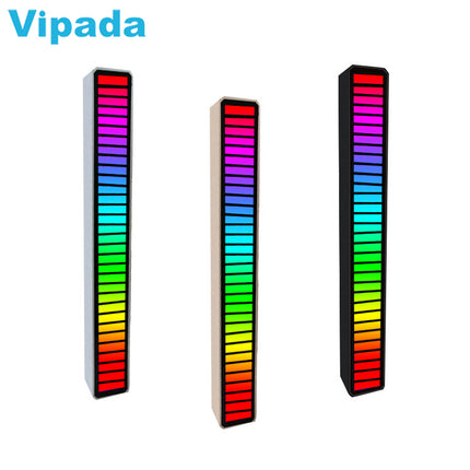 BARRA RGB LED VIPADA CON NIVEL DE MUSICA 32 BITS