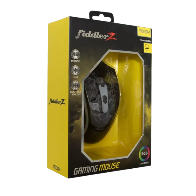Fiddler MO304 – Mouse Óptico USB para Oficina y Estudio