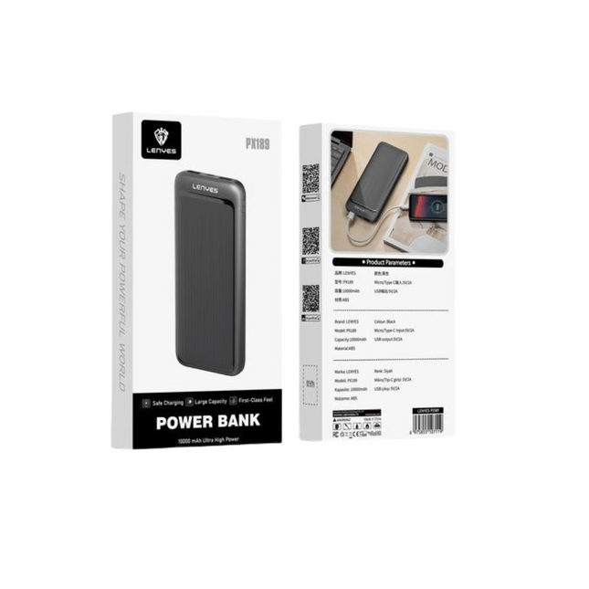 POWERBANK LENYES PX189 10000 MAH