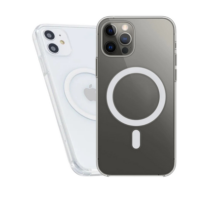 CARCASA TRANSPARENTE CON MAGSAFE PARA IPHONE SERIE 11