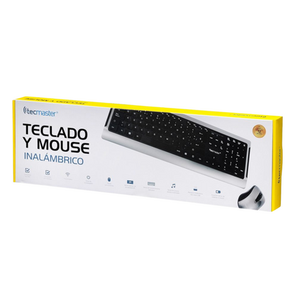 KIT TECLADO Y MOUSE INALAMBRICO TECMASTER TM-CMT-LD100