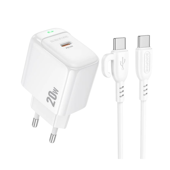 Cargador Borofone BAS43A con Cable Lightning – Carga Rápida para iPhone