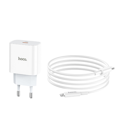 Hoco C76A Plus 20W – Cargador Rápido iPhone con Cable 1 Metro