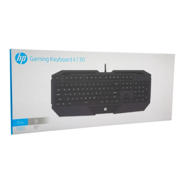 HP Gaming Keyboard K130 – Teclado Gamer Alámbrico para Juegos y Oficina