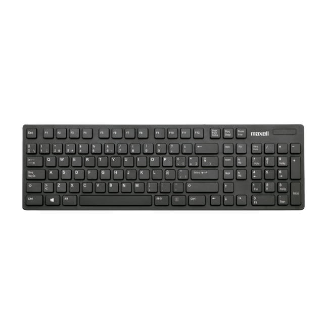 Maxell WKB-20 – Teclado Inalámbrico Cómodo y Silencioso para Uso Diario